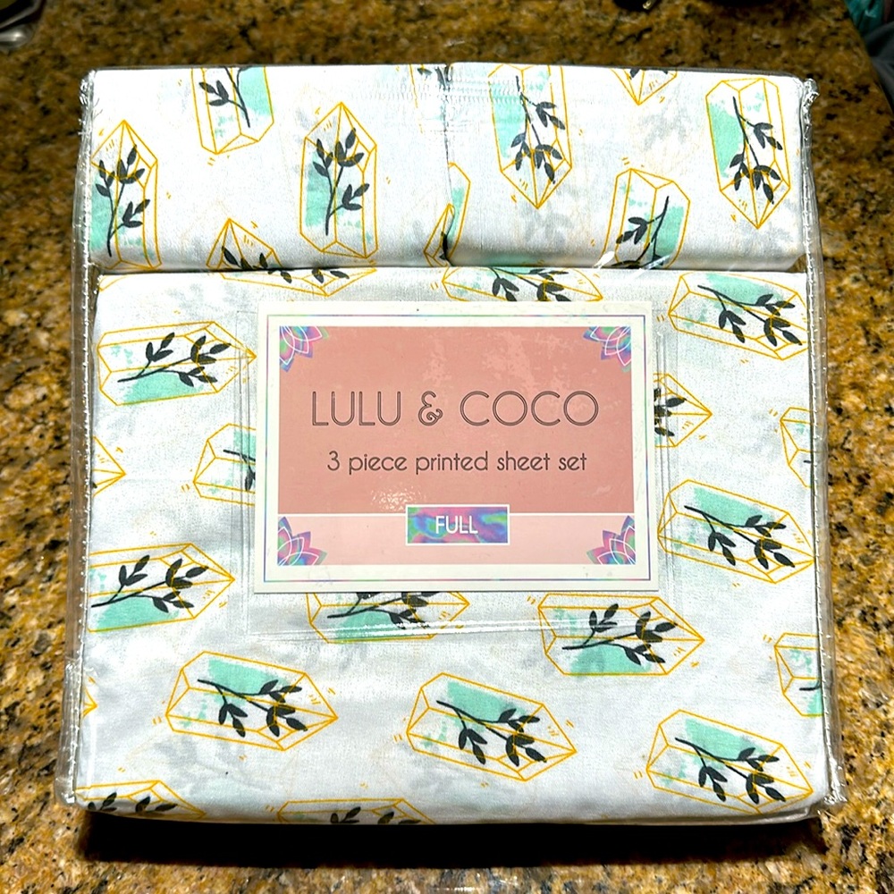 LULU & COCO Patterned 3 Piece Sheet Set